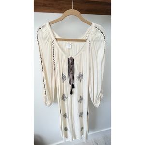 EBERJEY Embroidered Tunic Dress